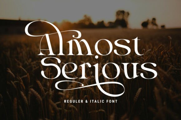 Almost Serious: A Typeface That Elevates Branding with Modern Luxury