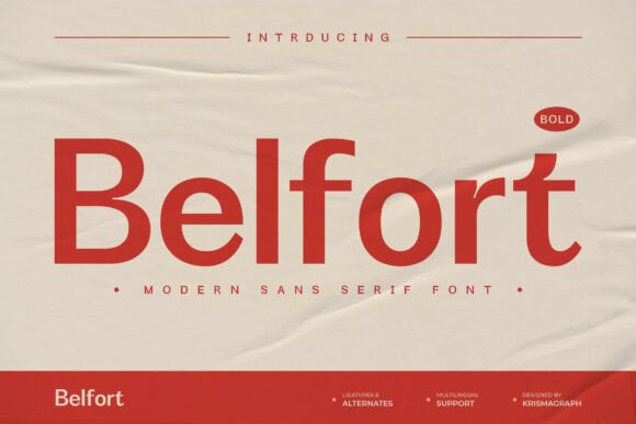 Belfort Bold: A Modern Sans Serif Font for Real-World Branding