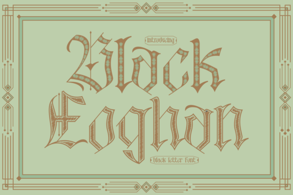 Black Eoghan Font: A Gothic Touch for Your Brand Identity