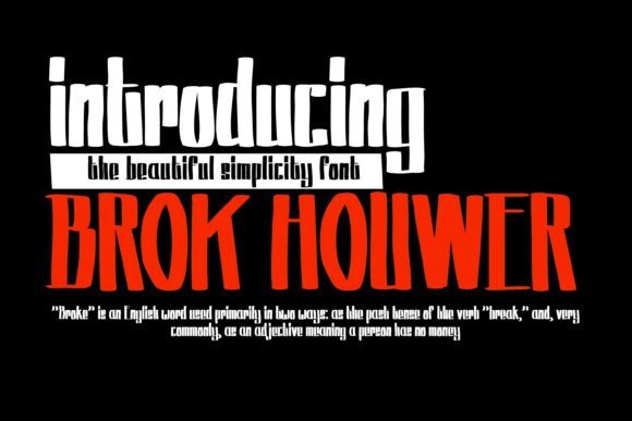 Brok Houwer: A Bold Blackletter Font for Branding with Character