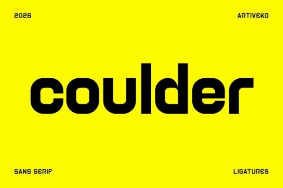 Coulder: A Modern Font for Strong Brand Identity