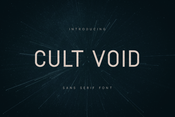 Cult Void: A Modern Typeface for Crafters and Product Creators