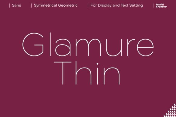 Glamure Thin: A Modern Typeface for Digital Design