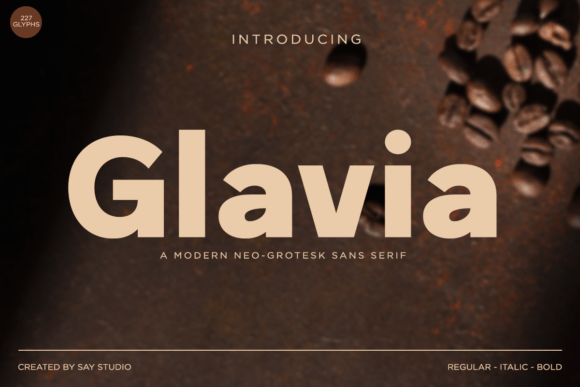 Glavia Font: A Modern Typeface for Makers and Creative Sellers