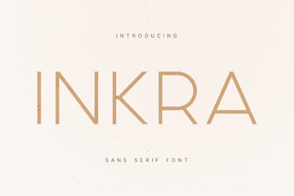 Inkra: A Modern Sans Serif Font for Craft Creators
