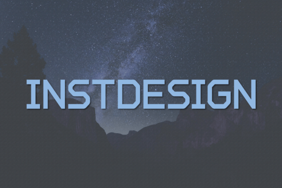 Instdesign: A Modern Typeface for Makers and Creative Sellers