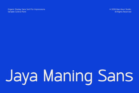Jaya Maning Sans: A Modern Typeface for Digital Branding