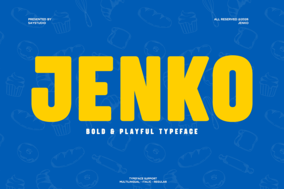 Jenko Font: A Playful Bold Typeface for Crafters and Makers