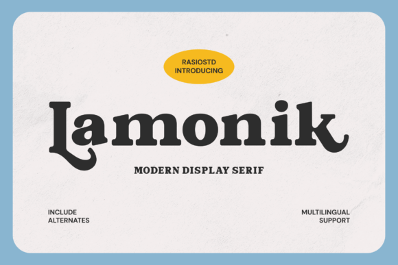 Lamonik: A Stylish Typeface for Modern Web Design