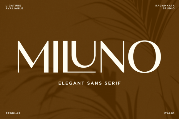 Miluno: A Modern Sans Serif Font for Strong Branding