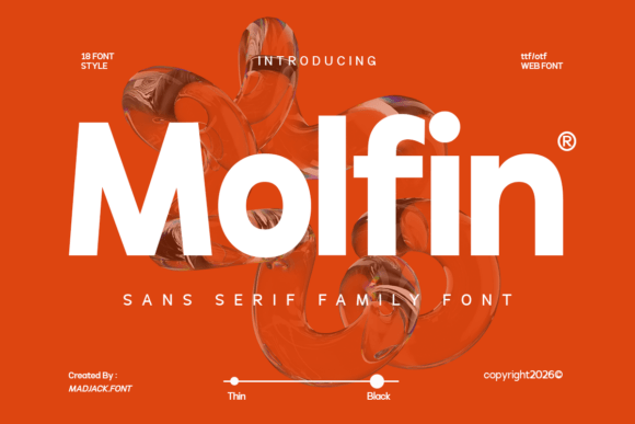 Molfin: A Modern Typeface for Editorial Elegance