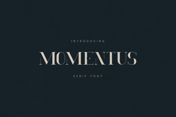 Momentus: A Premium Typeface for Editorial Impact