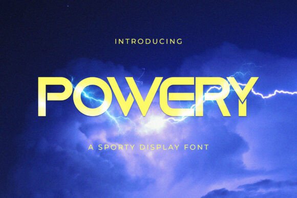 Powery: A Bold, Energetic Font for Dynamic Branding