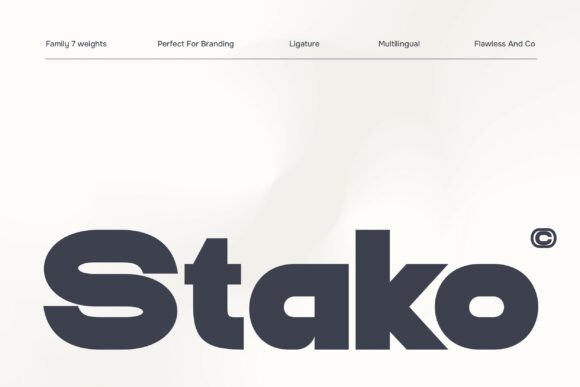 Stako Typeface: A Modern Font for Editorial Design
