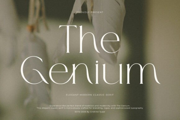 The Genium Font: A Serif for Sophisticated Branding
