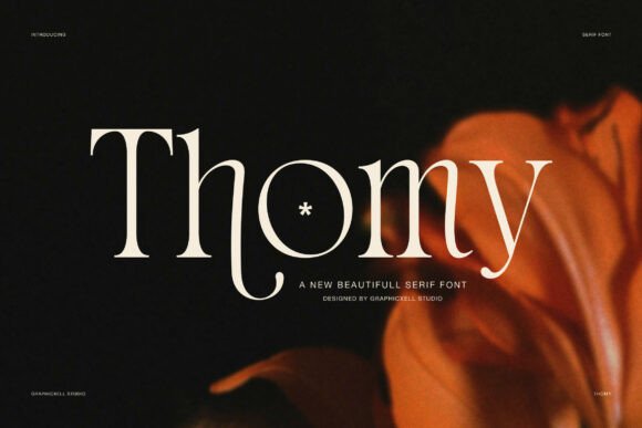 Thomy: A Modern Serif Typeface for Impactful Branding and Marketing
